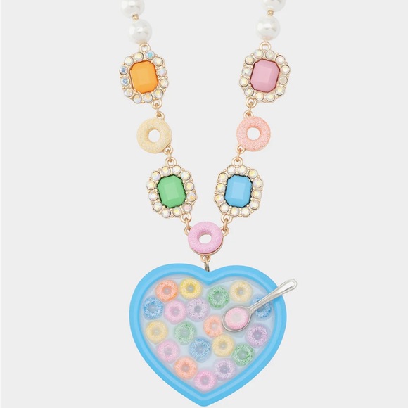 New Betsey Johnson CEREAL NECKLACE MULTI